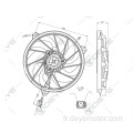 Moteur de ventilateur de radiateur denso pour Peugeot 206